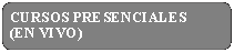Rect�ngulo: esquinas redondeadas: CURSOS PRESENCIALES (EN VIVO)