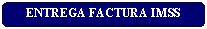 Rect�ngulo: esquinas redondeadas: ENTREGA FACTURA IMSS